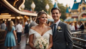 Nach ihrer Hochzeit zieht es dieses Paar kurz darauf in den Freizeitpark Disneyland und Co.